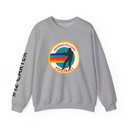 Personalized Football Parent Sweatshirt with Name & Number Sleeve