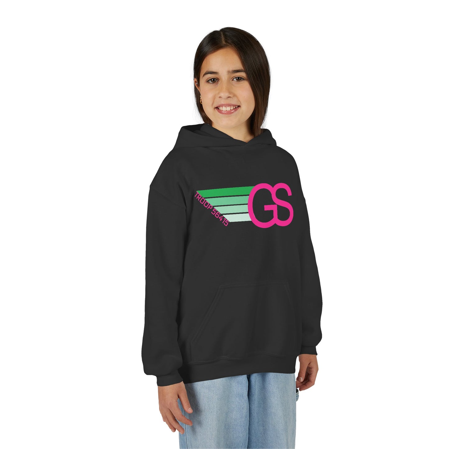 Personalized Girl Scout Hoodie – Retro Troop Sweatshirt with Name or Number