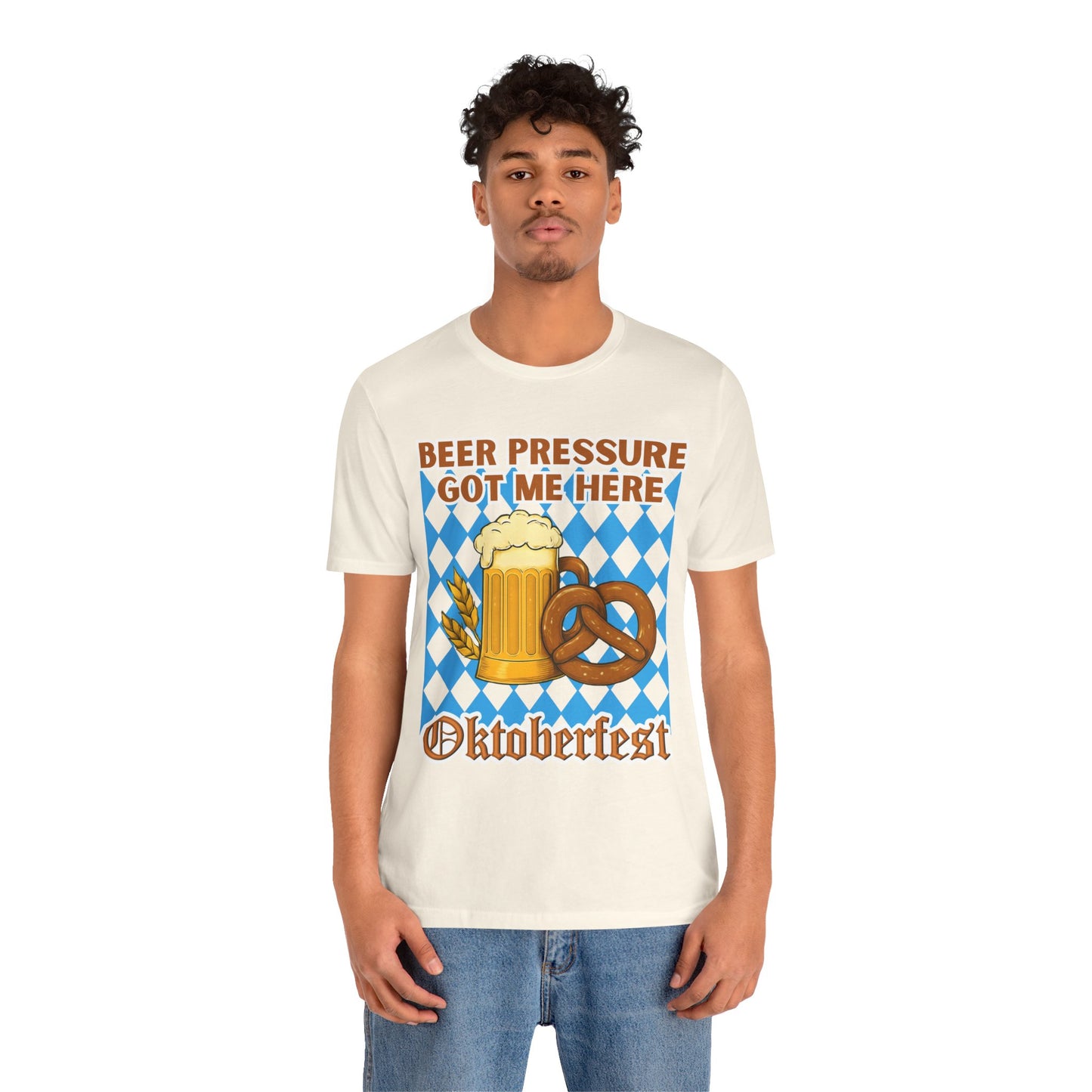 Beer Pressure Got Me Here Shirt – Funny Beer T-Shirt for Oktoberfest