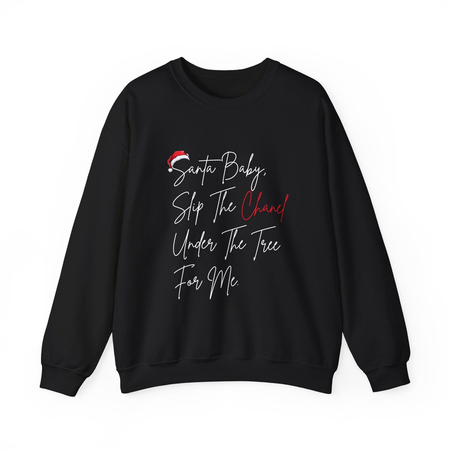 Santa Baby Chanel Sweatshirt | Funny Christmas Crewneck | Cute Holiday Gift for Her