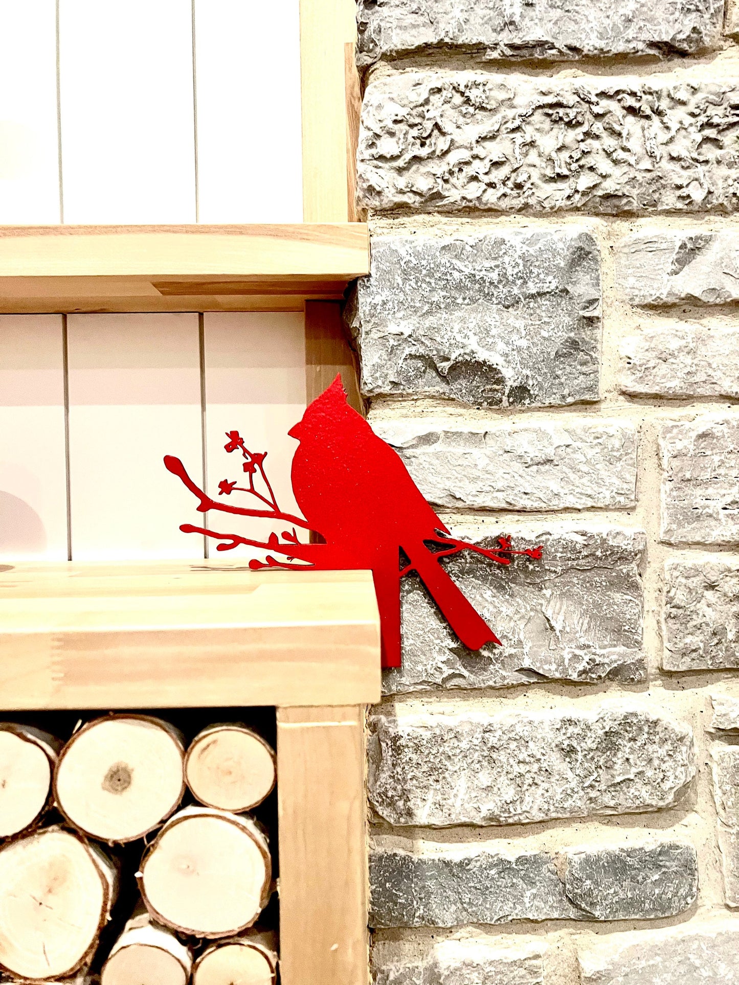 Cardinal Memorial Sign | Red Cardinal Door Corner Decor | Sympathy Gift | “Loved Ones Are Near”