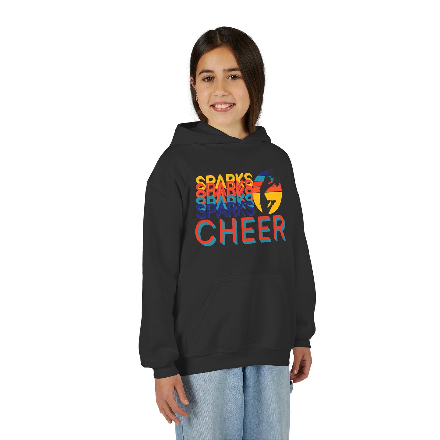 Personalized Youth Cheer Hoodie – Custom Cheer Name Sweatshirt