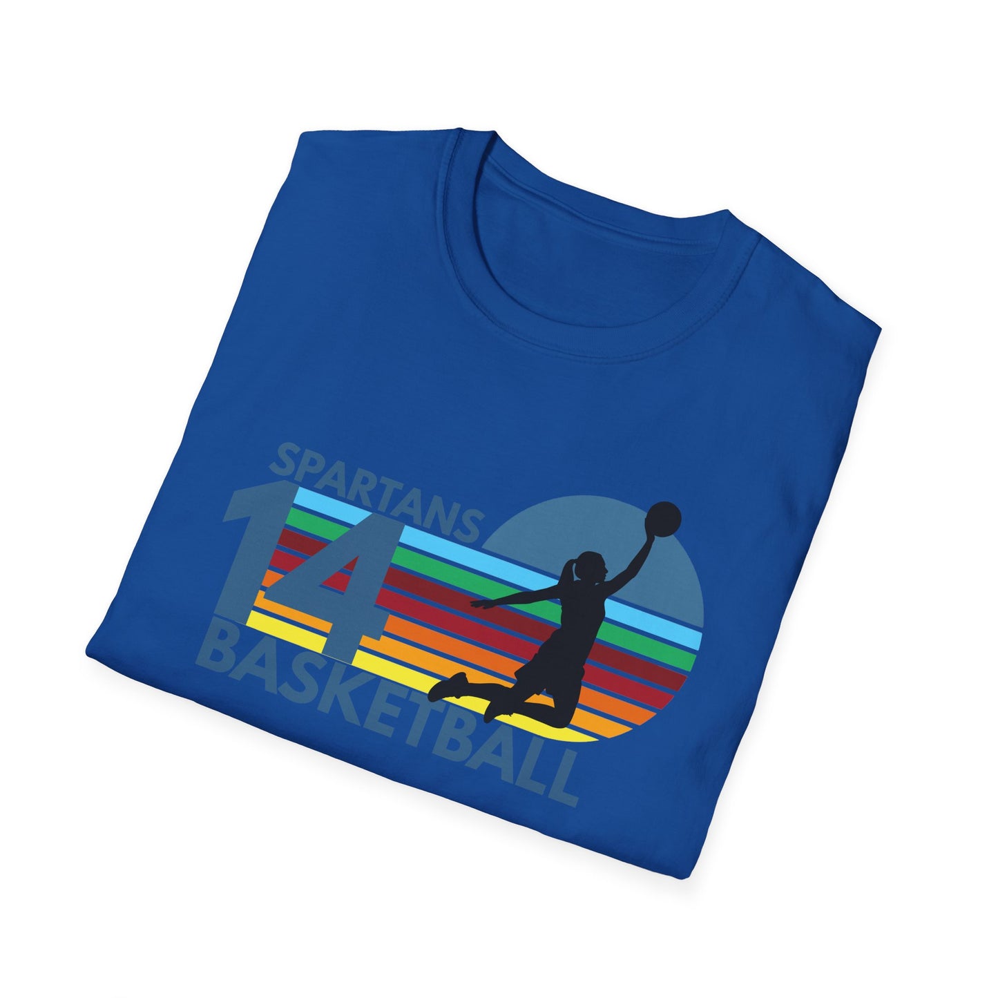 Personalized Vintage Basketball T-Shirt with Team Name & Number