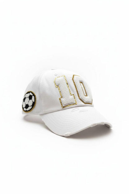 Personalized Hockey Mom Hat – Chenille Number, Hockey Sticks