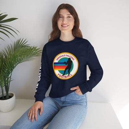 Personalized Football Parent Sweatshirt with Name & Number Sleeve