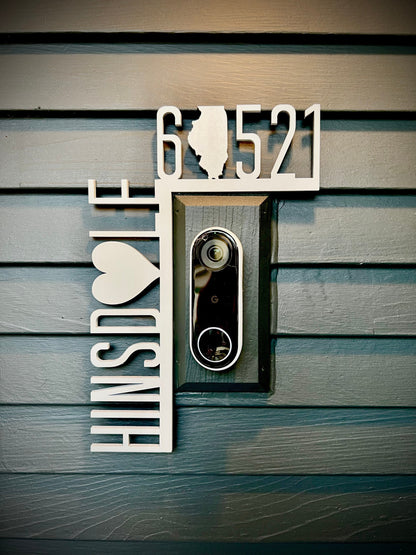 Custom Zip Code Sign | Personalized City & Zip Decor | Housewarming Corner Sign