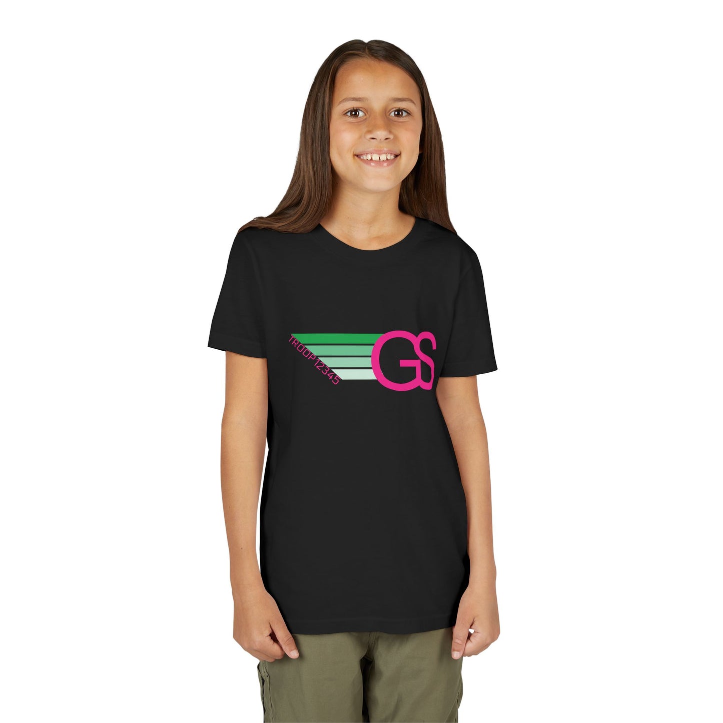 Retro Girl Scout Troop Shirt | Personalized Troop Number T-Shirt | Camp Shirt for Girls