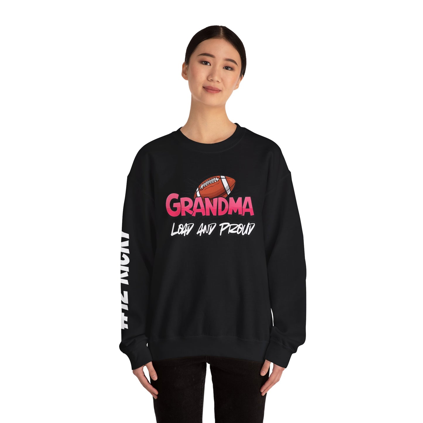 Football Grandma Sweatshirt with Name and Number