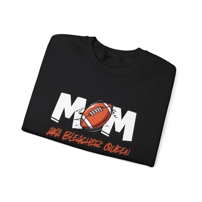 Football Mom Bleacher Queen Sweatshirt – Custom Name & Number Sweatshirt