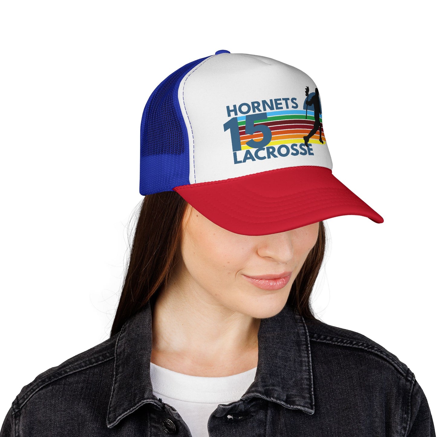 Retro Lacrosse Trucker Hat | Personalized Lacrosse Number Hat | Lacrosse Mom Hat