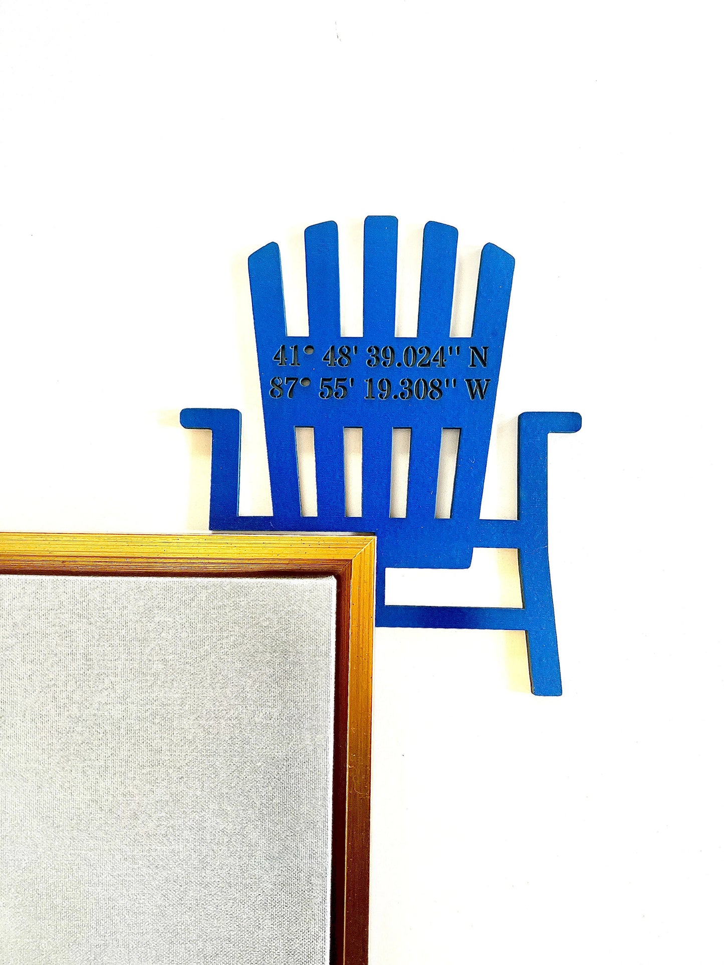 Personalized Adirondack Chair Sign | Lake House Decor | Custom Welcome Corner Sign
