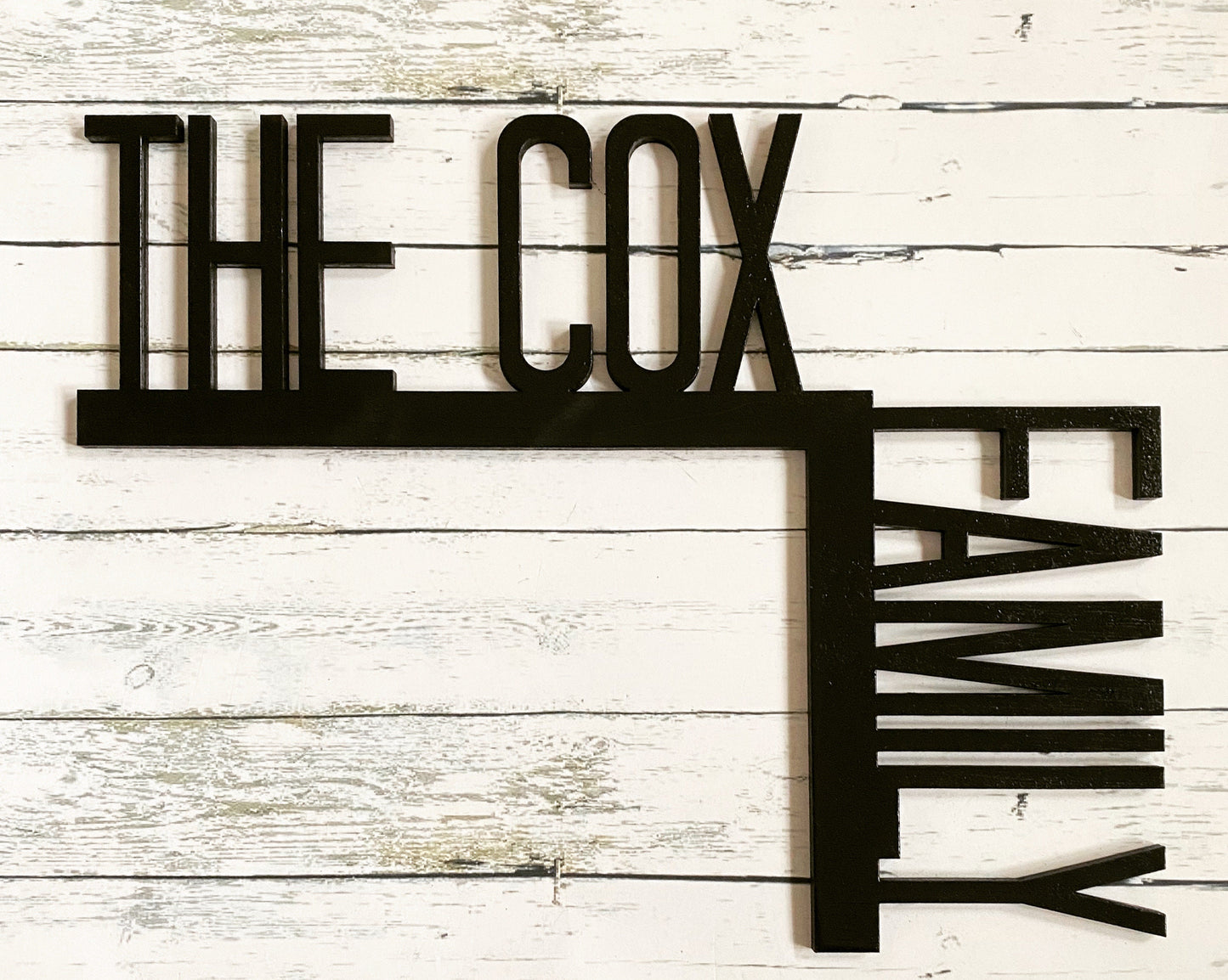 Personalized Family Name Door Corner Sign | Custom Last Name Home Decor | Housewarming Gift