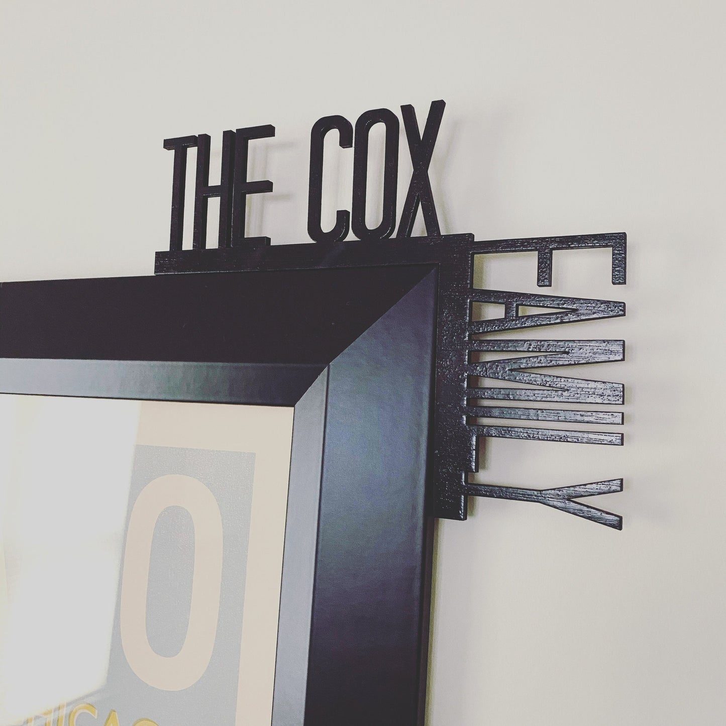 Personalized Family Name Door Corner Sign | Custom Last Name Home Decor | Housewarming Gift