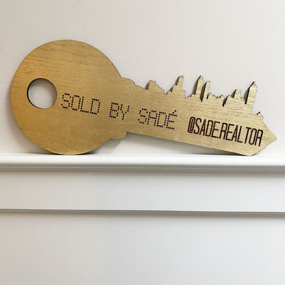 Custom Realtor Sold Sign | Real Estate Closing Photo Prop | Personalized Business Sign