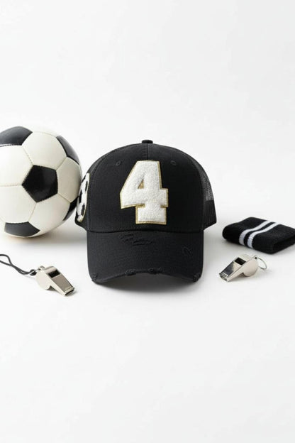Custom Soccer Mom Trucker Hat with Number Patch