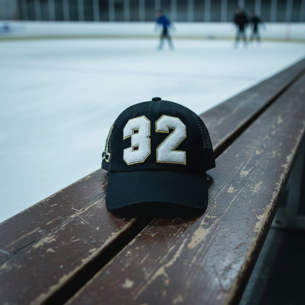 Baseball Mom Hat, Personalized Number Patch, Varsity Trucker Cap