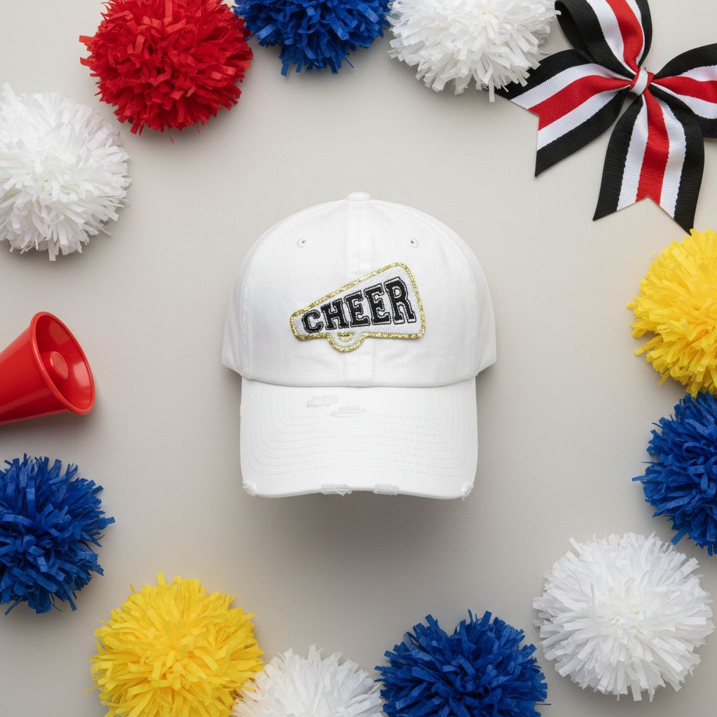 Cheer Mom Trucker Hat with Patch – Game Day Cheer Hat