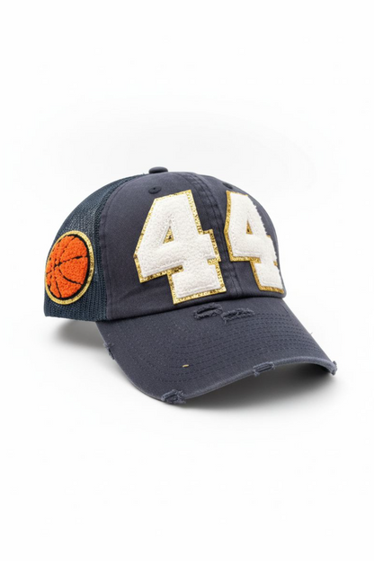 Personalized Mom Baseball Hat with Child Number Patch