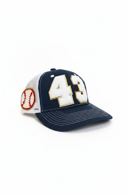 Custom Baseball Mom Hat with Player Number