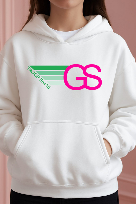Personalized Girl Scout Hoodie – Retro Troop Sweatshirt with Name or Number