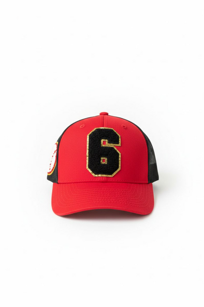Personalized Mom Baseball Hat with Child Number Patch