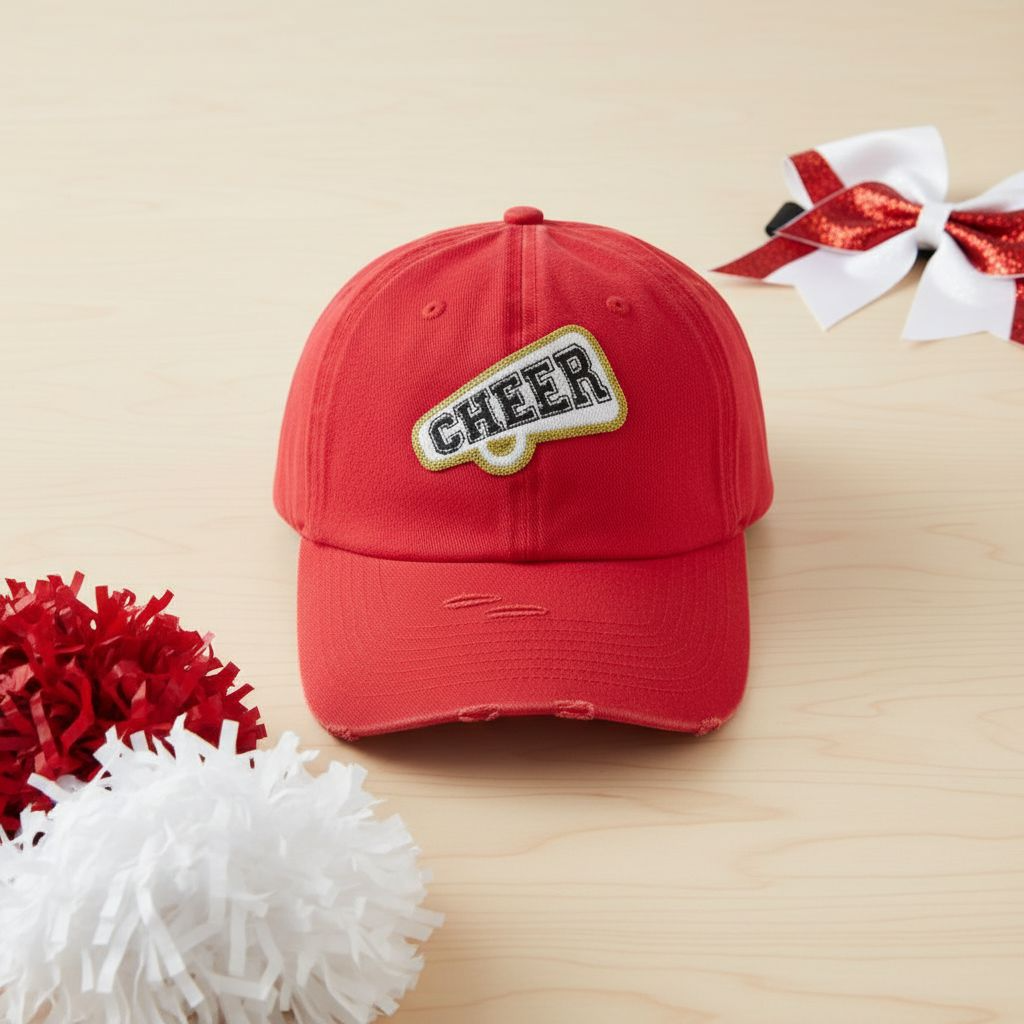 Cheer Mom Trucker Hat with Patch – Game Day Cheer Hat