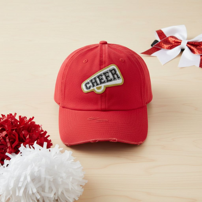 Cheer Mom Trucker Hat with Patch – Game Day Cheer Hat