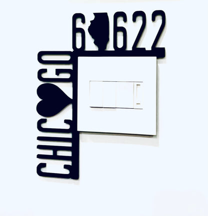 Custom Zip Code Sign | Personalized City & Zip Decor | Housewarming Corner Sign