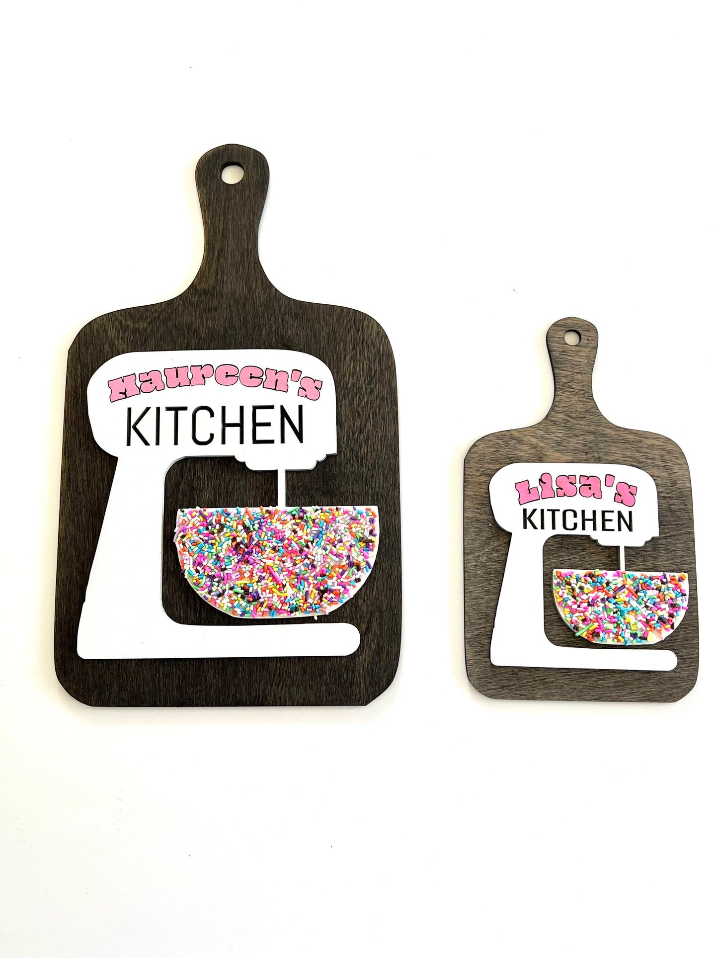 Custom Bakery Sign with Mixer | Personalized Kitchen Sign | Baking Business Name Sign