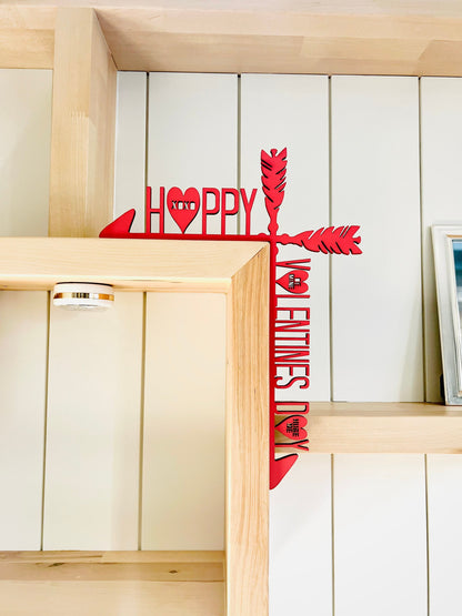 Valentine’s Day Door Corner Sign | Heart Candy Decor | Happy Valentine Wall Decor