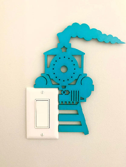 Train Door Corner Sign | Boys Room Train Decor | Nursery Train Wall Art