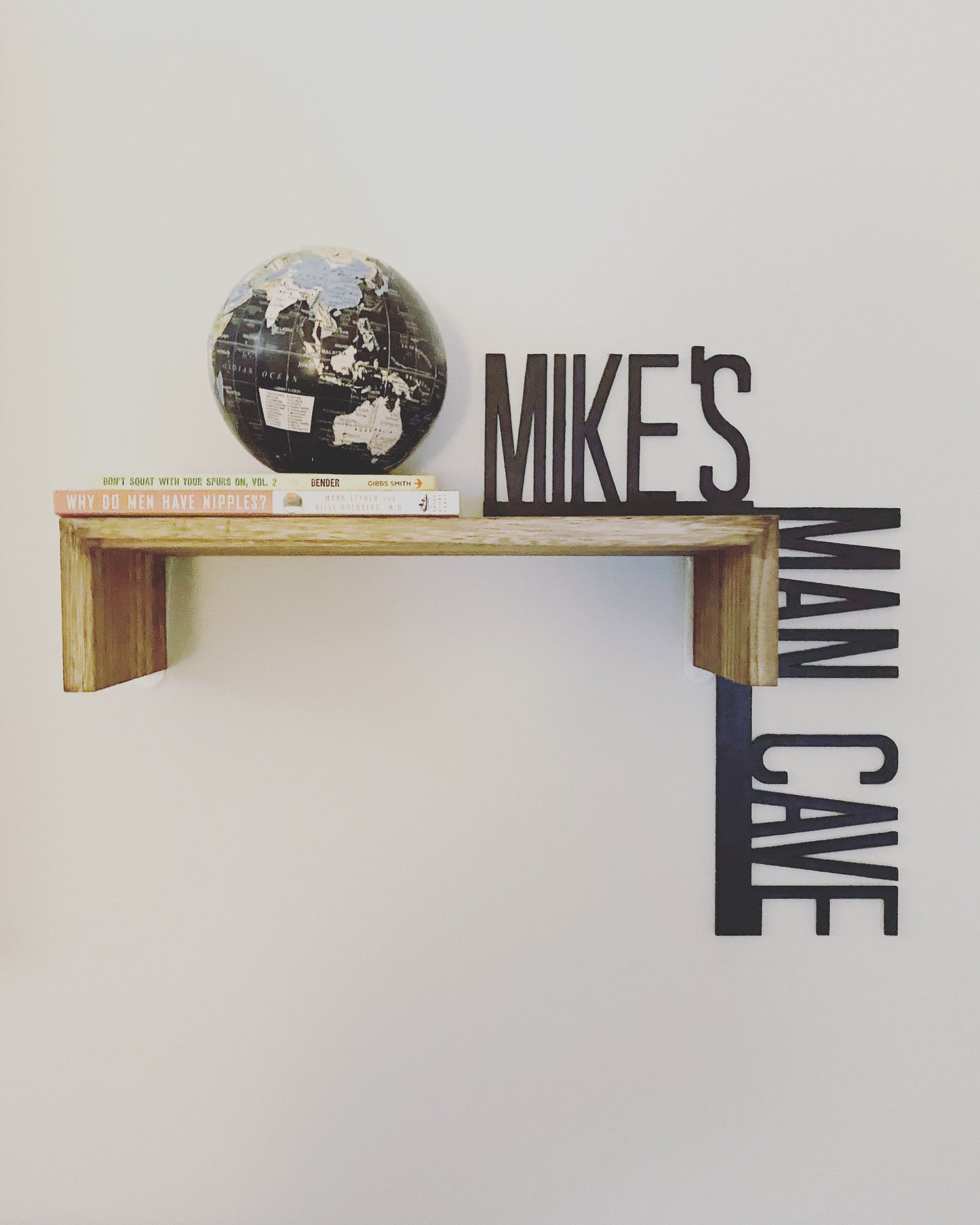 Personalized Man Cave Door Corner Sign | Custom Name Man Cave Decor | Gift for Him