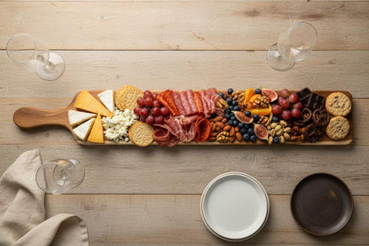 Long Charcuterie Board Guide | Engraved Cheese Board for Entertaining | Personalized Serving Board