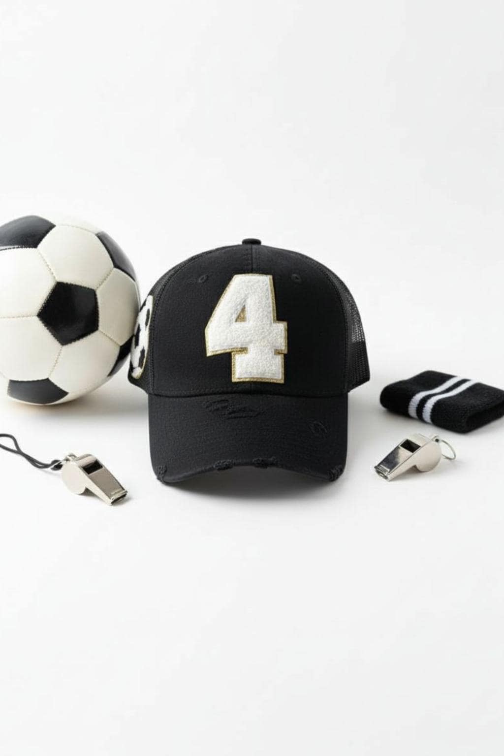 Custom Soccer Mom Trucker Hat with Number Patch