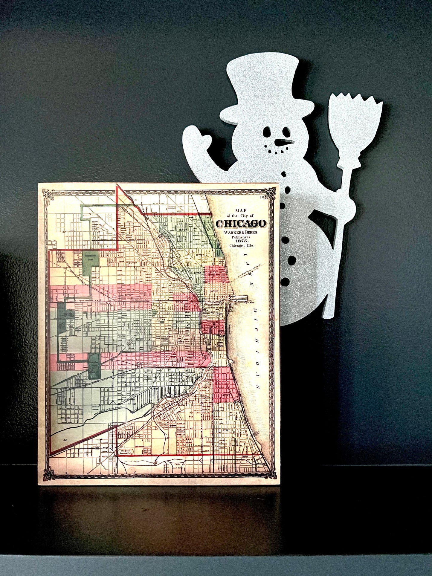 Snowman Door Corner Sign | Christmas Snowman Decor | Holiday Corner Wall Decor