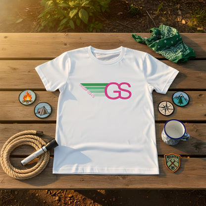 Retro Girl Scout Troop Shirt | Personalized Troop Number T-Shirt | Camp Shirt for Girls
