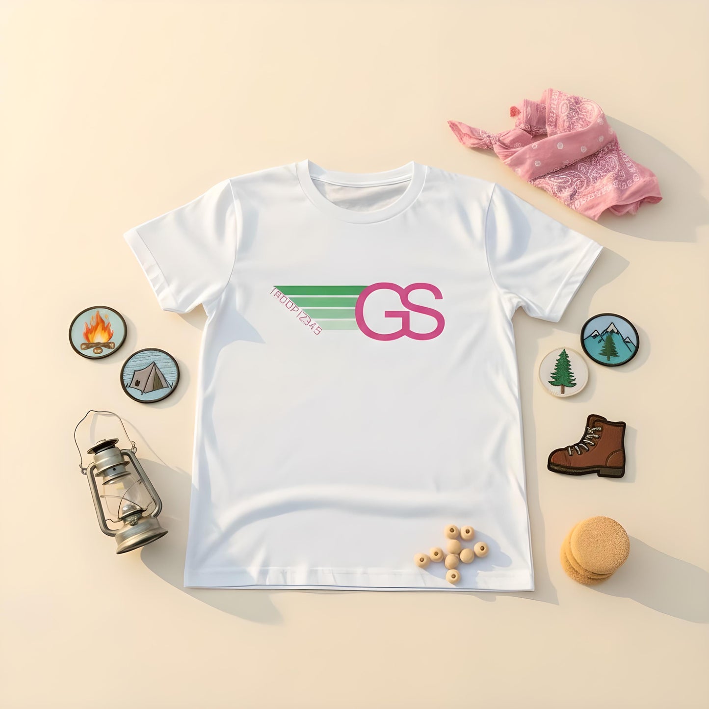 Retro Girl Scout Troop Shirt | Personalized Troop Number T-Shirt | Camp Shirt for Girls