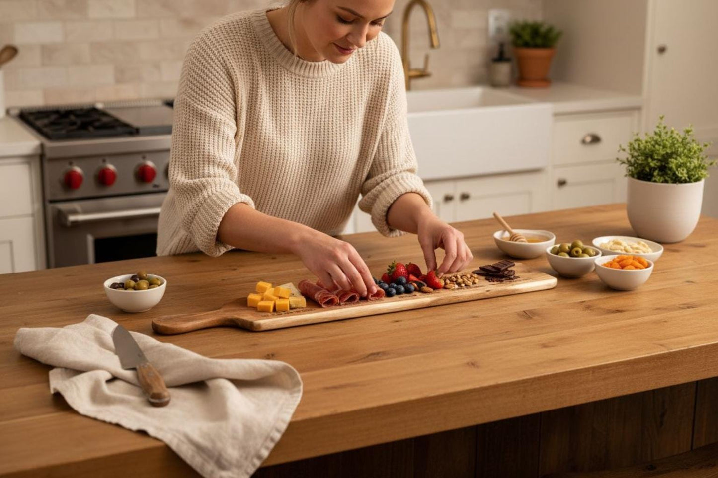 Long Charcuterie Board Guide | Engraved Cheese Board for Entertaining | Personalized Serving Board