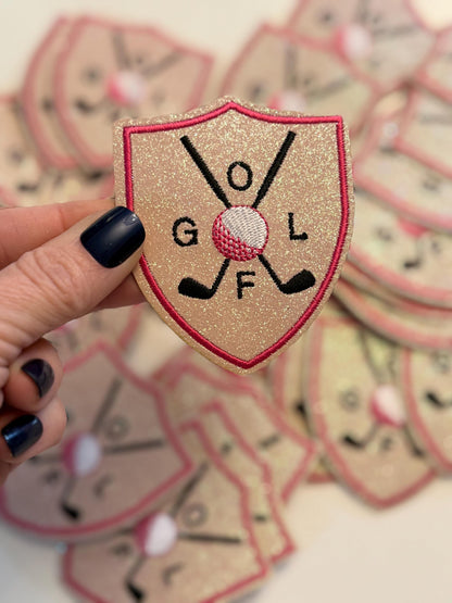 Pink Glitter Golf Trucker Hat – Sparkly Women’s Golf Cap