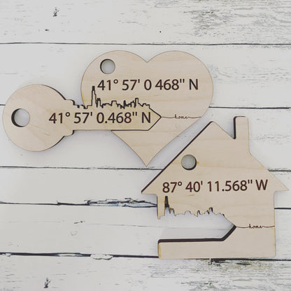 Chicago Skyline Keychain | Realtor Closing Gift | Personalized Housewarming Gift