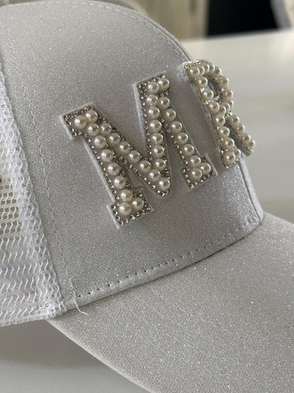 Mrs. Glitter Trucker Hat – Bridal Hat for Bachelorette & Honeymoon