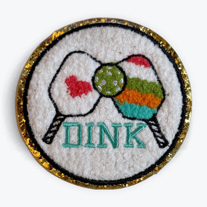 Pickleball DINK Patch | Chenille Pickleball Patch | Cute Pickleball Gift & Accessory