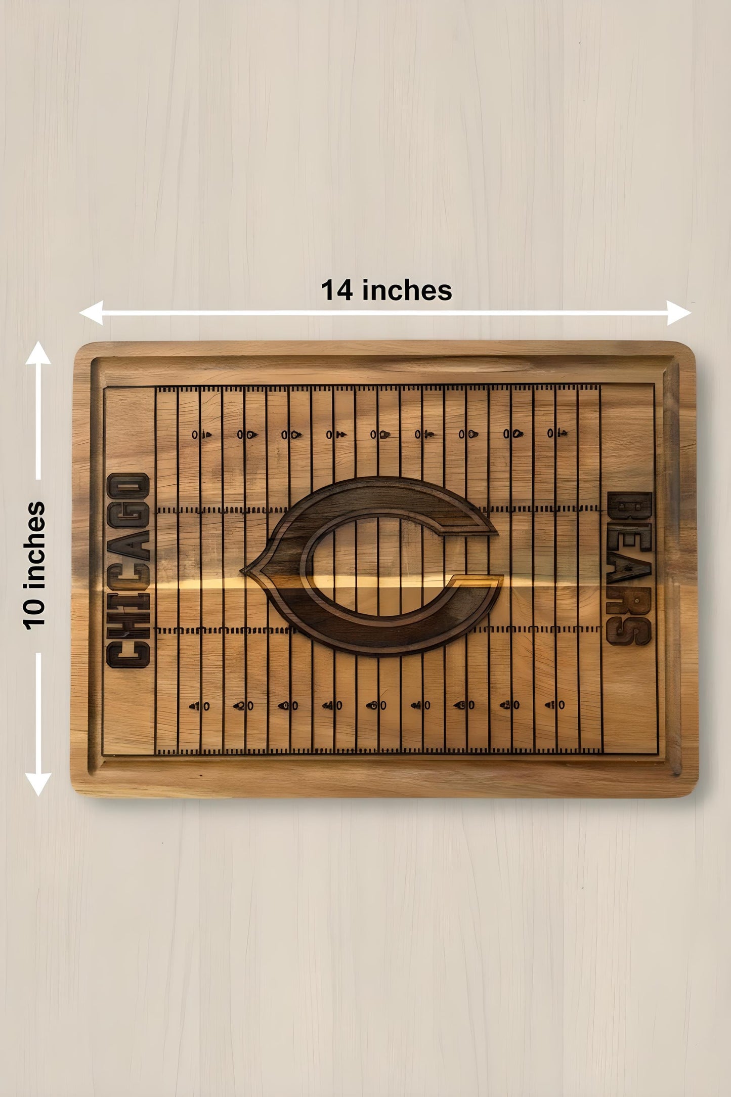 Custom Football Field Charcuterie Board – Personalized Football Serving Board Gift