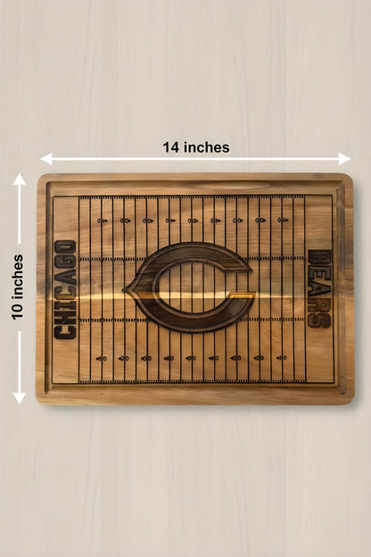 Custom Football Field Charcuterie Board – Personalized Football Serving Board Gift