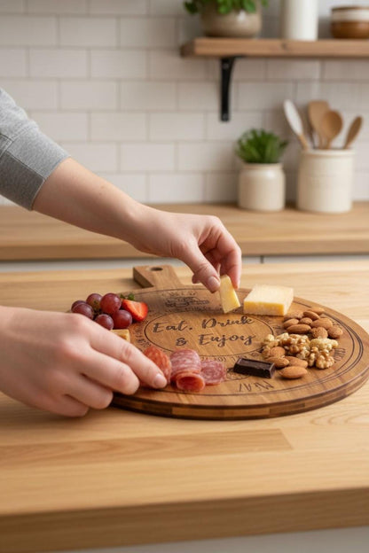 Charcuterie Board Guide | Engraved Cheese Board for Beginners | Personalized Serving Board