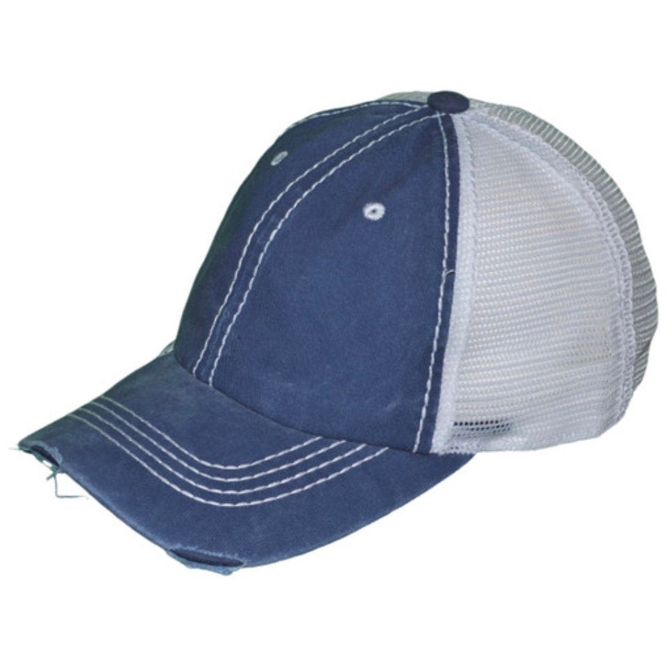 Custom Soccer Mom Trucker Hat with Number Patch