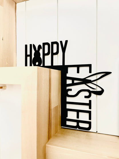 Happy Easter Sign, Happy Easter Door Corner Decor, Easter Bunny Sign, Easter Egg Sign, Happy Easter Sign, Bunny Ear decorations
