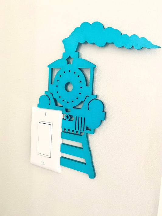 Train Door Corner Sign | Boys Room Train Decor | Nursery Train Wall Art
