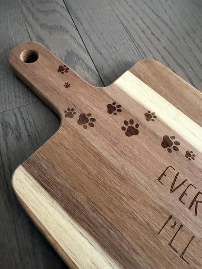 Custom Dog Photo Cutting Board | Personalized Pet Engraved Board | Funny Dog Lover Gift