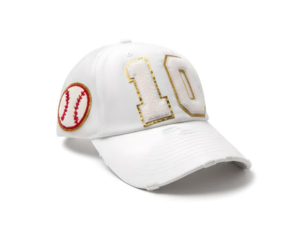 Personalized Mom Baseball Hat with Child Number Patch